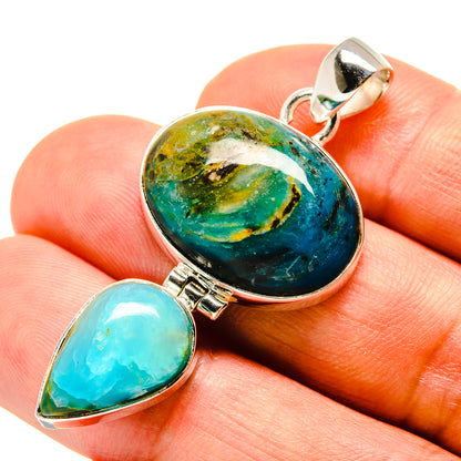 Peruvian Opal Pendants handcrafted by Ana Silver Co - PD757548