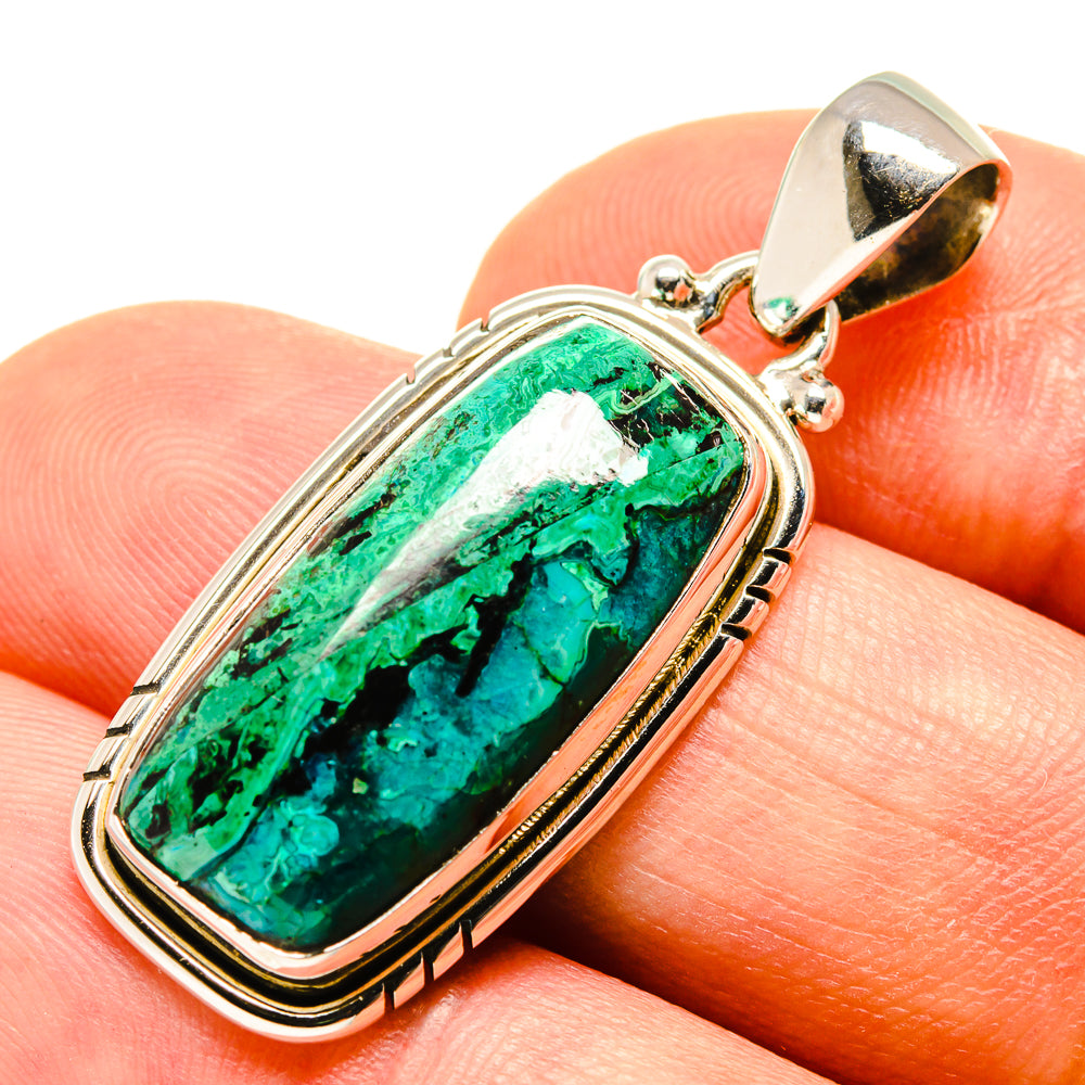 Chrysocolla Pendants handcrafted by Ana Silver Co - PD757556