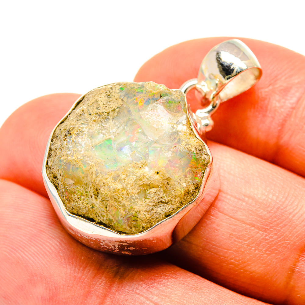 Ethiopian Opal Pendants handcrafted by Ana Silver Co - PD757564