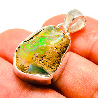 Ethiopian Opal Pendants handcrafted by Ana Silver Co - PD757565