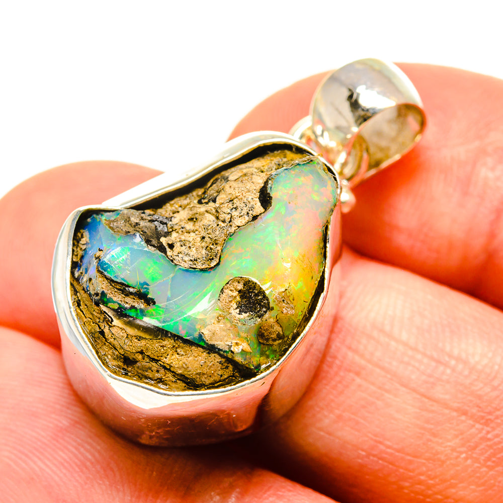 Ethiopian Opal Pendants handcrafted by Ana Silver Co - PD757567