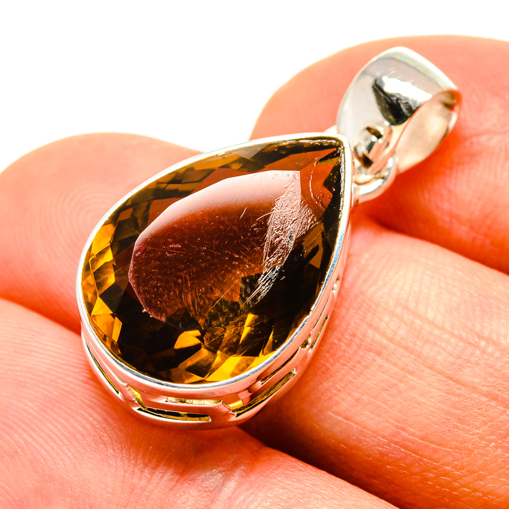 Mandarin Citrine Pendants handcrafted by Ana Silver Co - PD757569