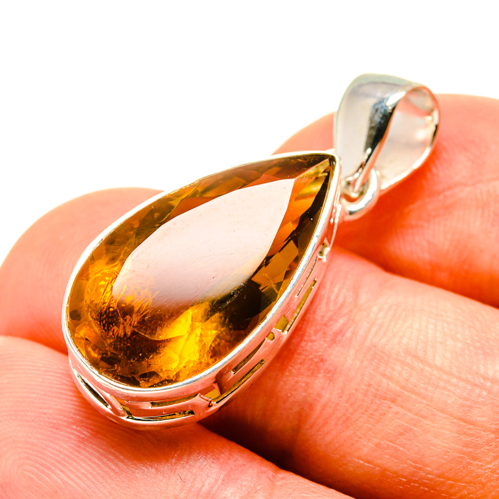 Mandarin Citrine Pendants handcrafted by Ana Silver Co - PD757570