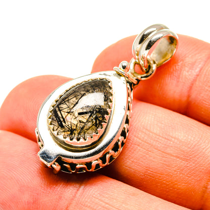 Tourmalinated Quartz Pendants handcrafted by Ana Silver Co - PD757573