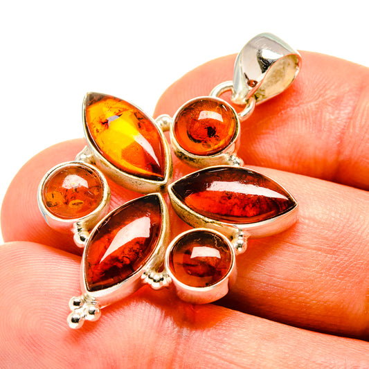 Baltic Amber Pendants handcrafted by Ana Silver Co - PD757577