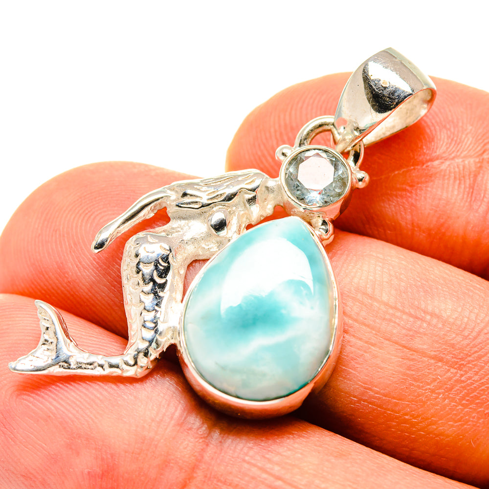 Larimar Pendants handcrafted by Ana Silver Co - PD757581