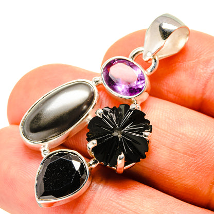Black Onyx Pendants handcrafted by Ana Silver Co - PD757587
