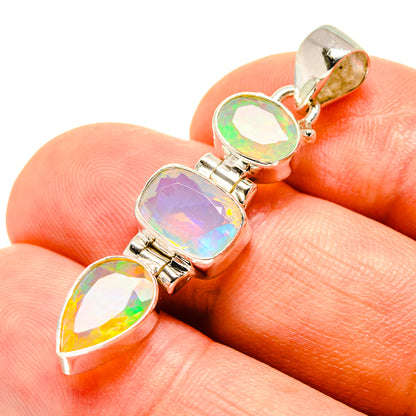 Ethiopian Opal Pendants handcrafted by Ana Silver Co - PD757591