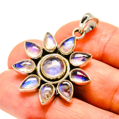 Rainbow Moonstone Pendants handcrafted by Ana Silver Co - PD757592