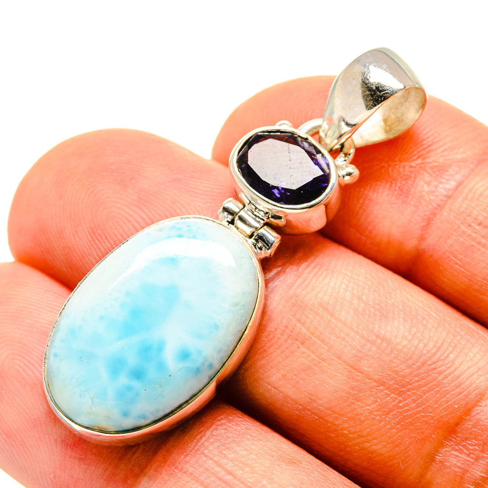 Larimar Pendants handcrafted by Ana Silver Co - PD757593