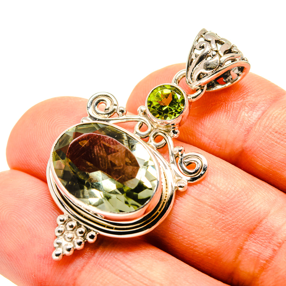 Green Amethyst Pendants handcrafted by Ana Silver Co - PD757595