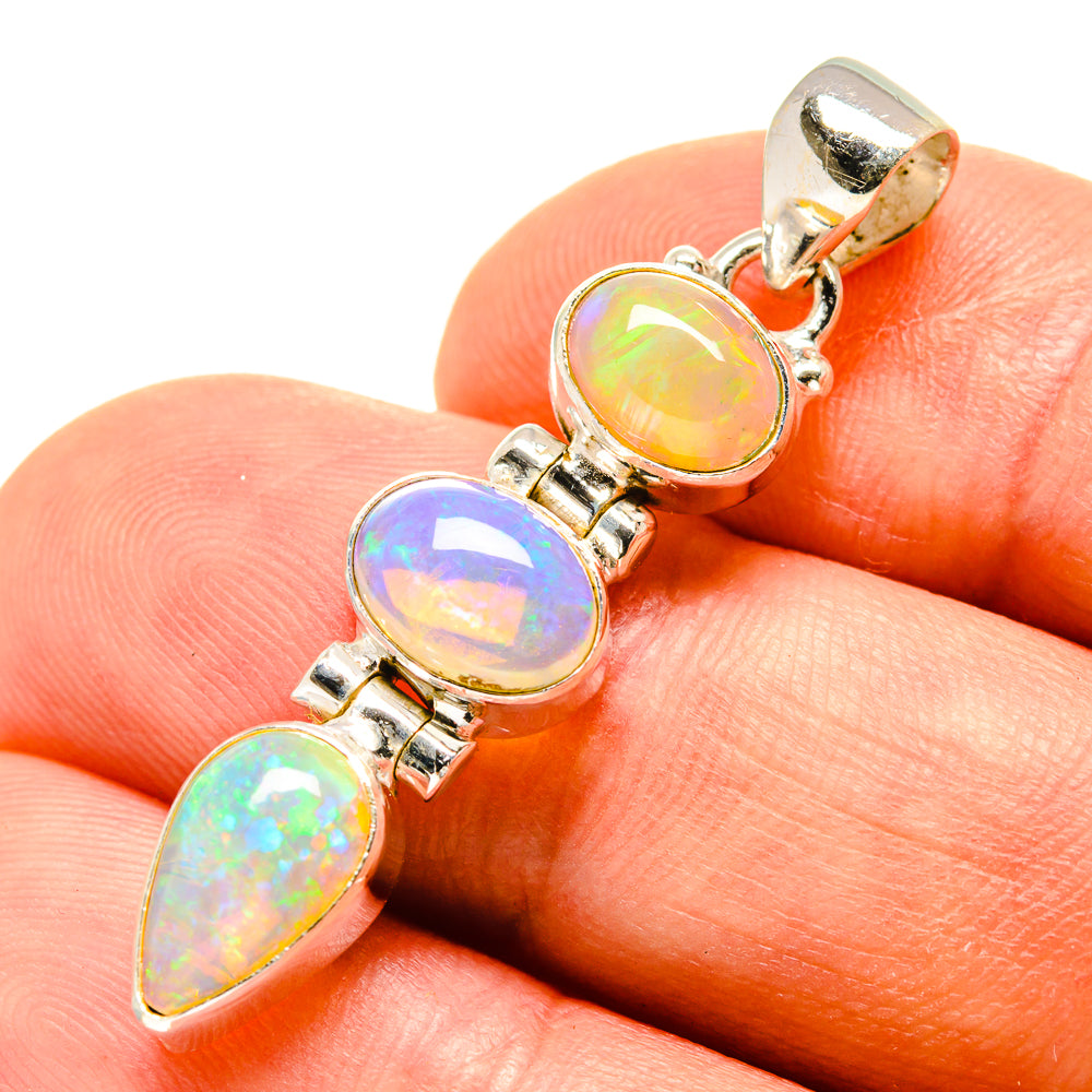 Ethiopian Opal Pendants handcrafted by Ana Silver Co - PD757597
