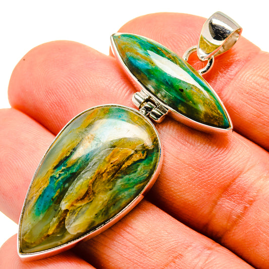 Peruvian Opal Pendants handcrafted by Ana Silver Co - PD757607