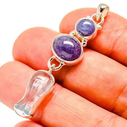 Aquamarine Pendants handcrafted by Ana Silver Co - PD757613