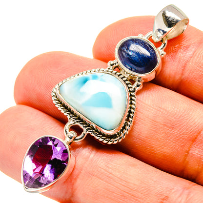 Larimar Pendants handcrafted by Ana Silver Co - PD757615