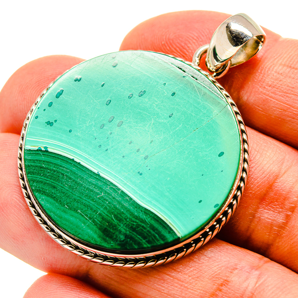Malachite Pendants handcrafted by Ana Silver Co - PD757619