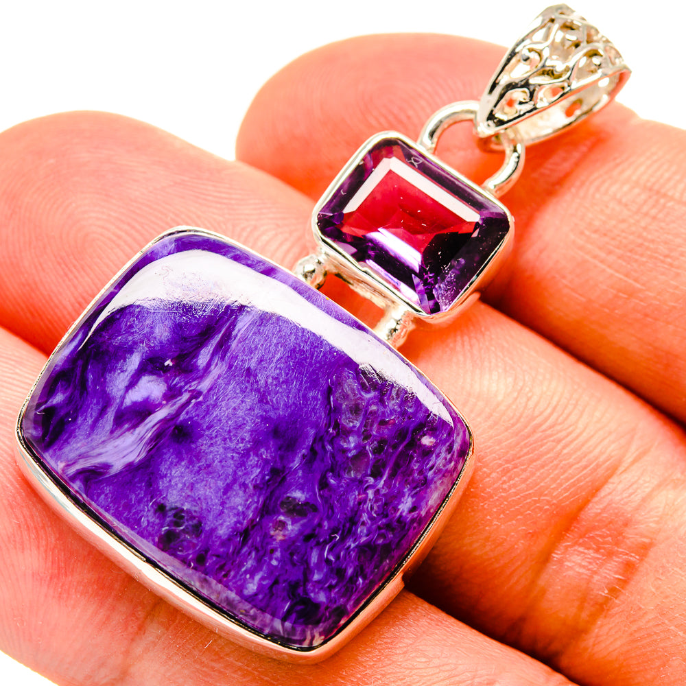 Charoite Pendants handcrafted by Ana Silver Co - PD757625