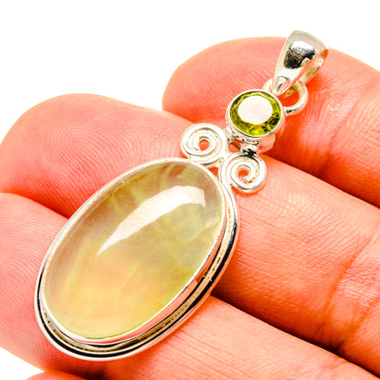 Prehnite Pendants handcrafted by Ana Silver Co - PD757630