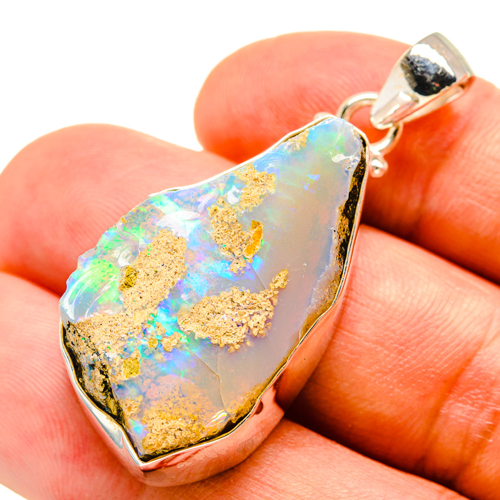 Ethiopian Opal Pendants handcrafted by Ana Silver Co - PD757647