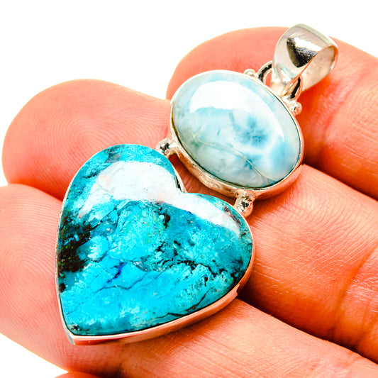 Chrysocolla Pendants handcrafted by Ana Silver Co - PD757648