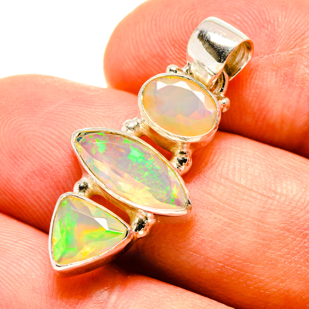 Ethiopian Opal Pendants handcrafted by Ana Silver Co - PD757662
