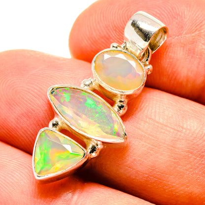 Ethiopian Opal Pendants handcrafted by Ana Silver Co - PD757662