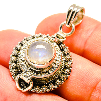 Rainbow Moonstone Pendants handcrafted by Ana Silver Co - PD757664