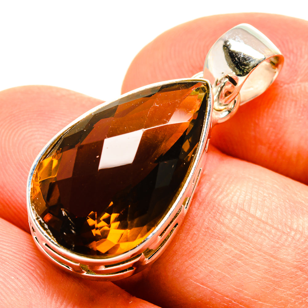 Mandarin Citrine Pendants handcrafted by Ana Silver Co - PD757672