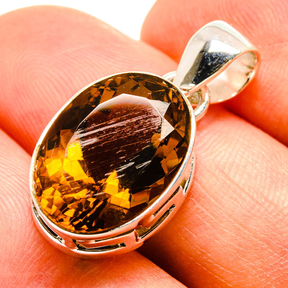 Mandarin Citrine Pendants handcrafted by Ana Silver Co - PD757674
