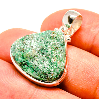 Green Fuchsite Pendants handcrafted by Ana Silver Co - PD757676
