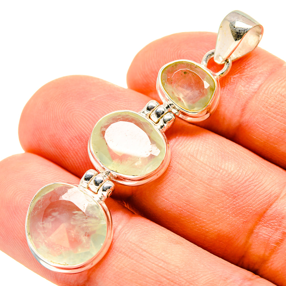 Prehnite Pendants handcrafted by Ana Silver Co - PD757682