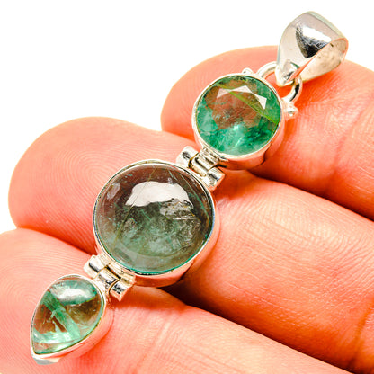 Green Fluorite Pendants handcrafted by Ana Silver Co - PD757684
