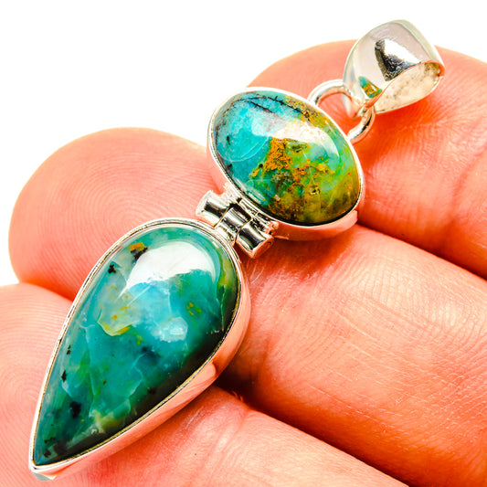 Peruvian Opal Pendants handcrafted by Ana Silver Co - PD757694
