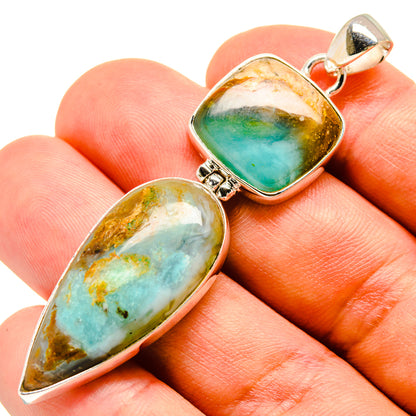 Peruvian Opal Pendants handcrafted by Ana Silver Co - PD757707
