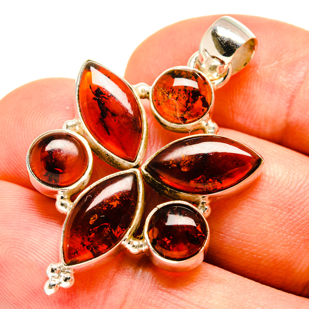 Baltic Amber Pendants handcrafted by Ana Silver Co - PD757728