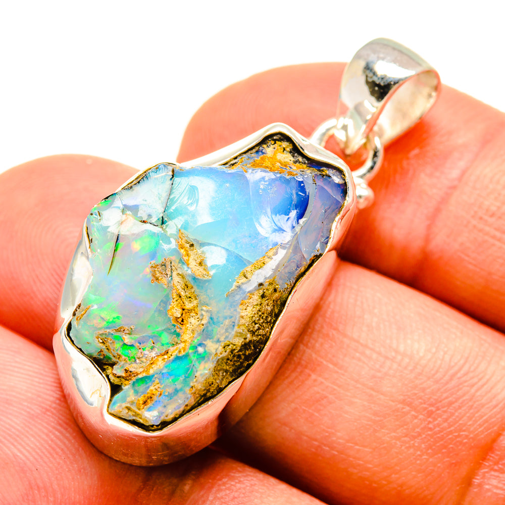 Ethiopian Opal Pendants handcrafted by Ana Silver Co - PD757733
