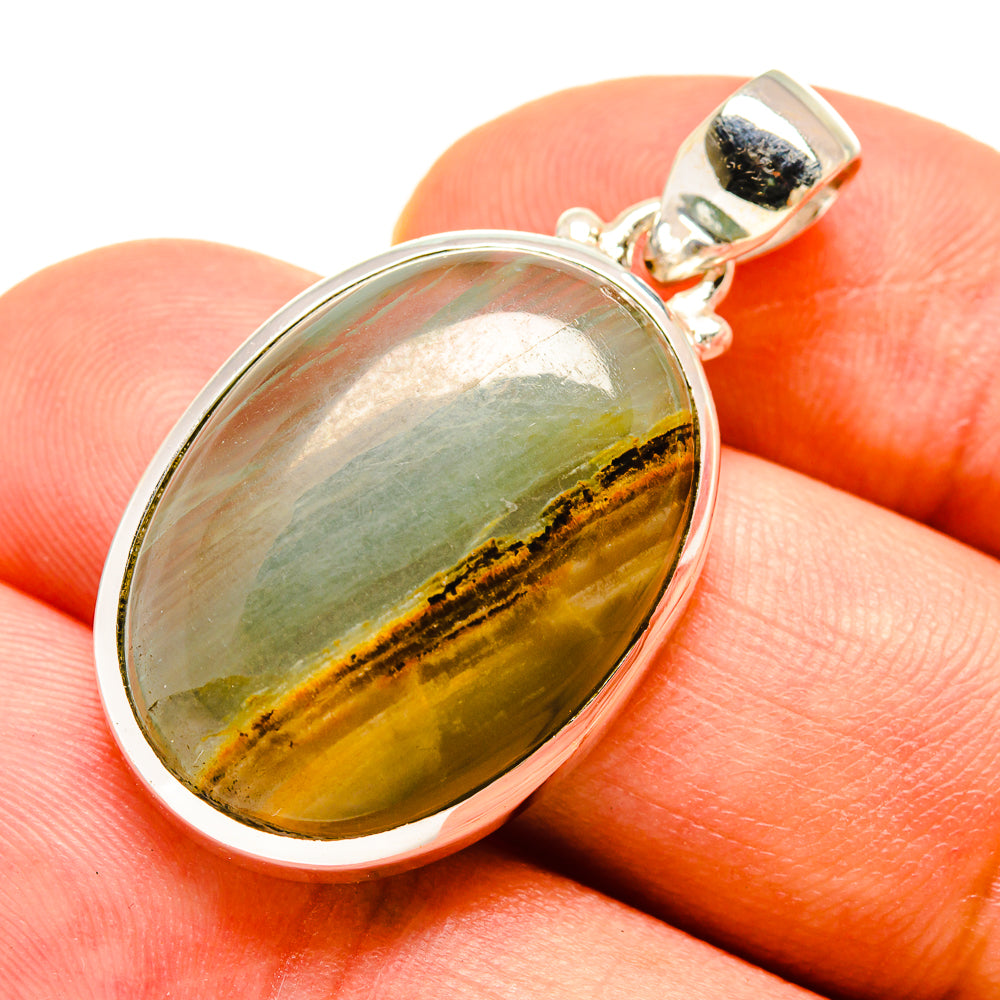 Green Fluorite Pendants handcrafted by Ana Silver Co - PD757735