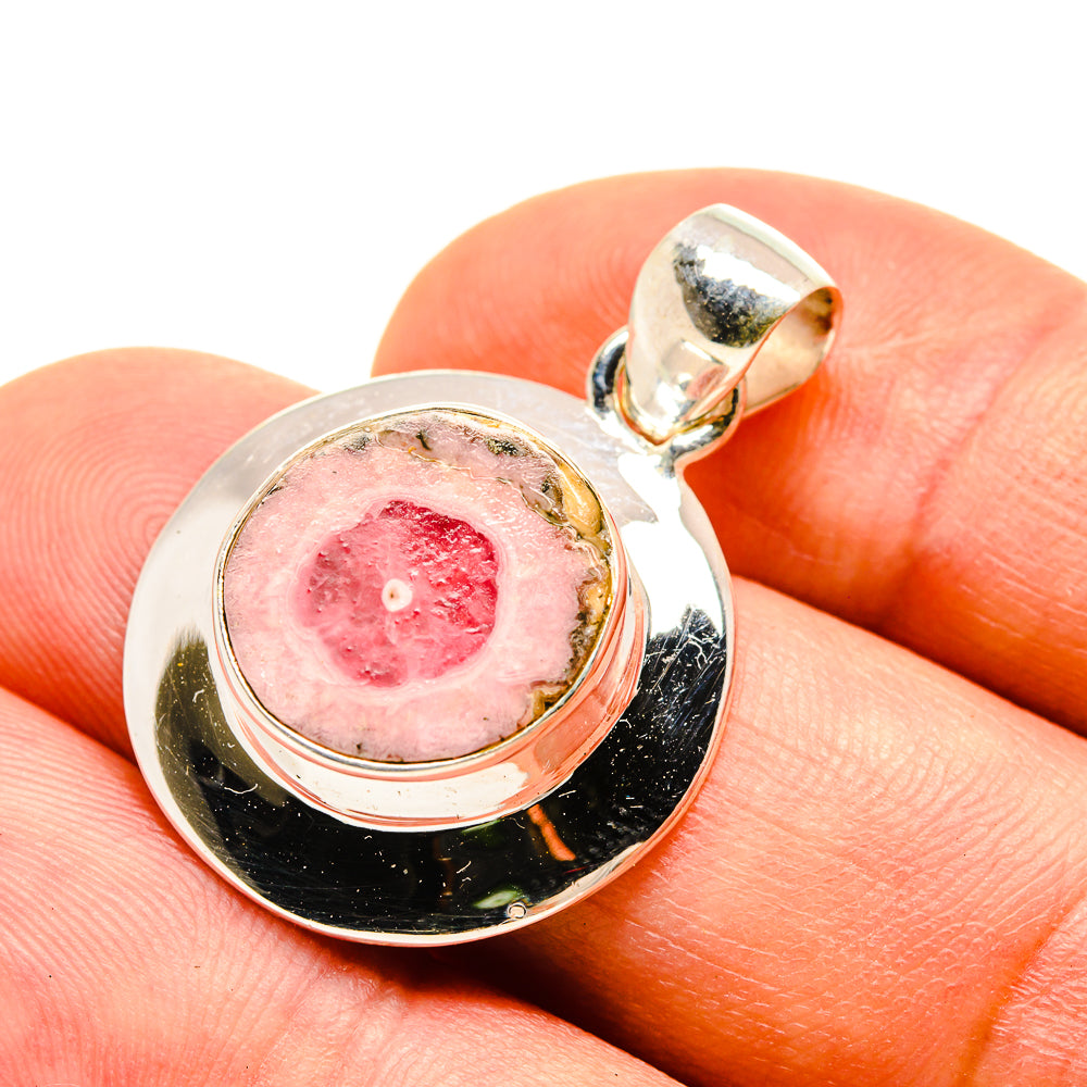 Pink Solar Quartz Pendants handcrafted by Ana Silver Co - PD757755