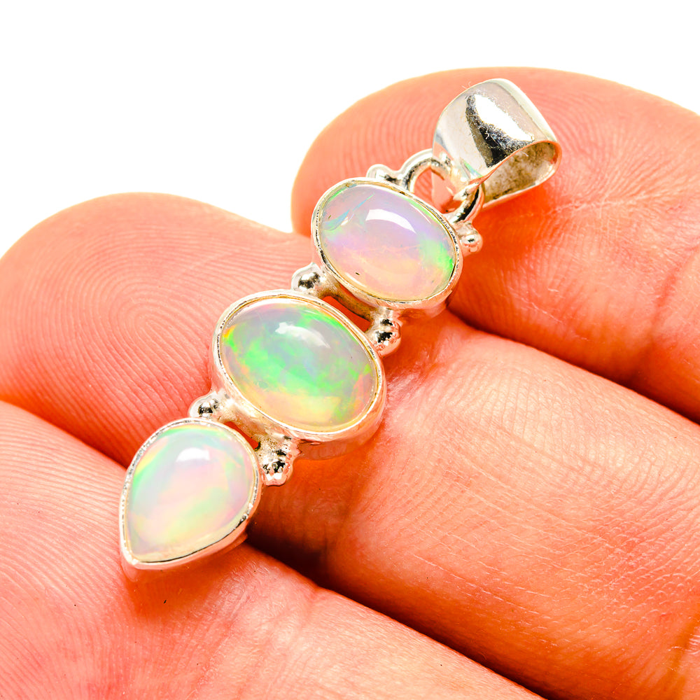 Ethiopian Opal Pendants handcrafted by Ana Silver Co - PD757757
