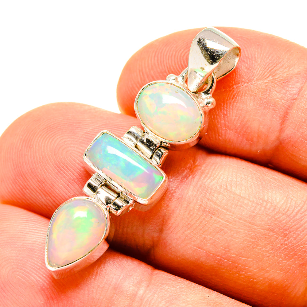 Ethiopian Opal Pendants handcrafted by Ana Silver Co - PD757763