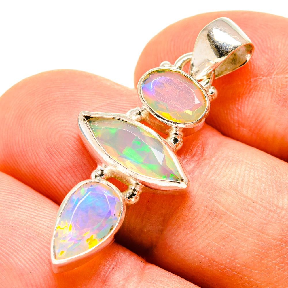 Ethiopian Opal Pendants handcrafted by Ana Silver Co - PD757764
