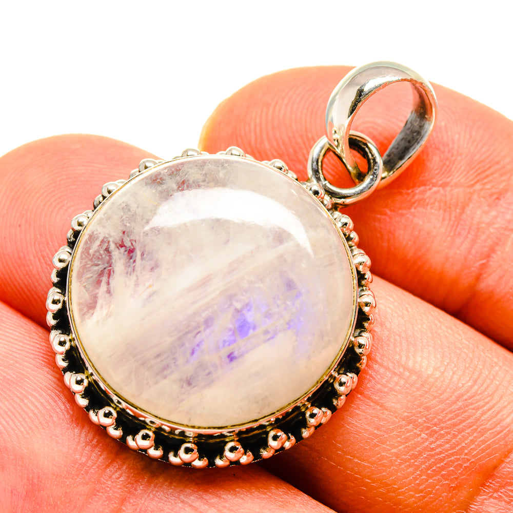 Rainbow Moonstone Pendants handcrafted by Ana Silver Co - PD757797