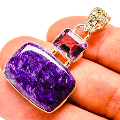 Charoite Pendants handcrafted by Ana Silver Co - PD757826