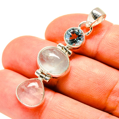 Aquamarine Pendants handcrafted by Ana Silver Co - PD757827