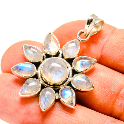 Rainbow Moonstone Pendants handcrafted by Ana Silver Co - PD757831