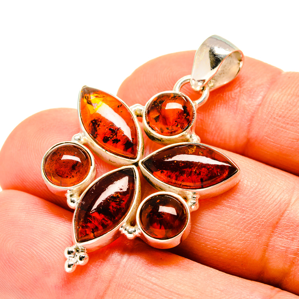 Baltic Amber Pendants handcrafted by Ana Silver Co - PD757833