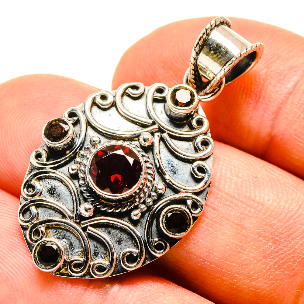 Garnet Pendants handcrafted by Ana Silver Co - PD757838