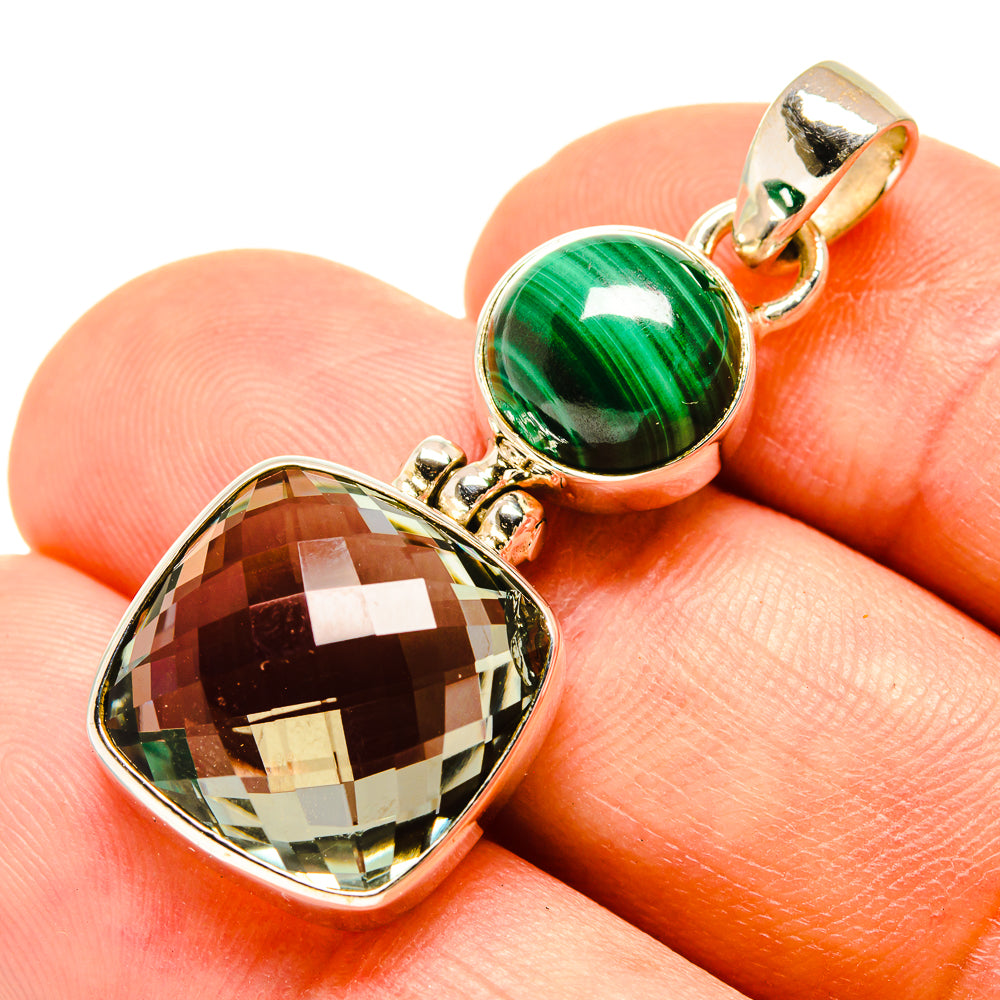 Green Amethyst Pendants handcrafted by Ana Silver Co - PD757840