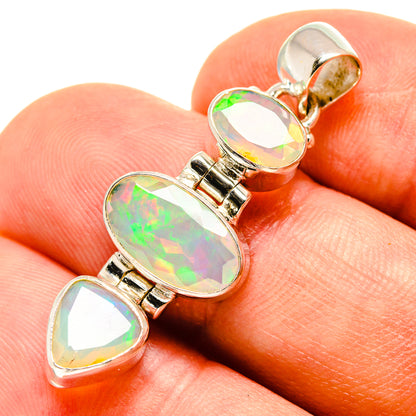 Ethiopian Opal Pendants handcrafted by Ana Silver Co - PD757846