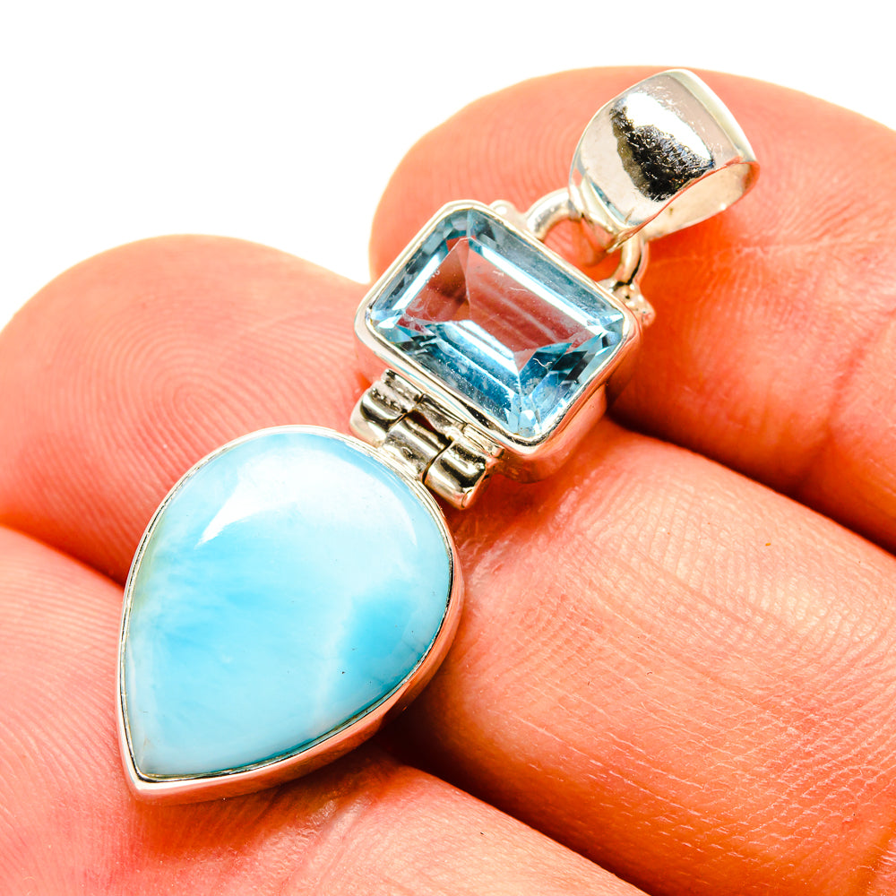 Larimar Pendants handcrafted by Ana Silver Co - PD757849
